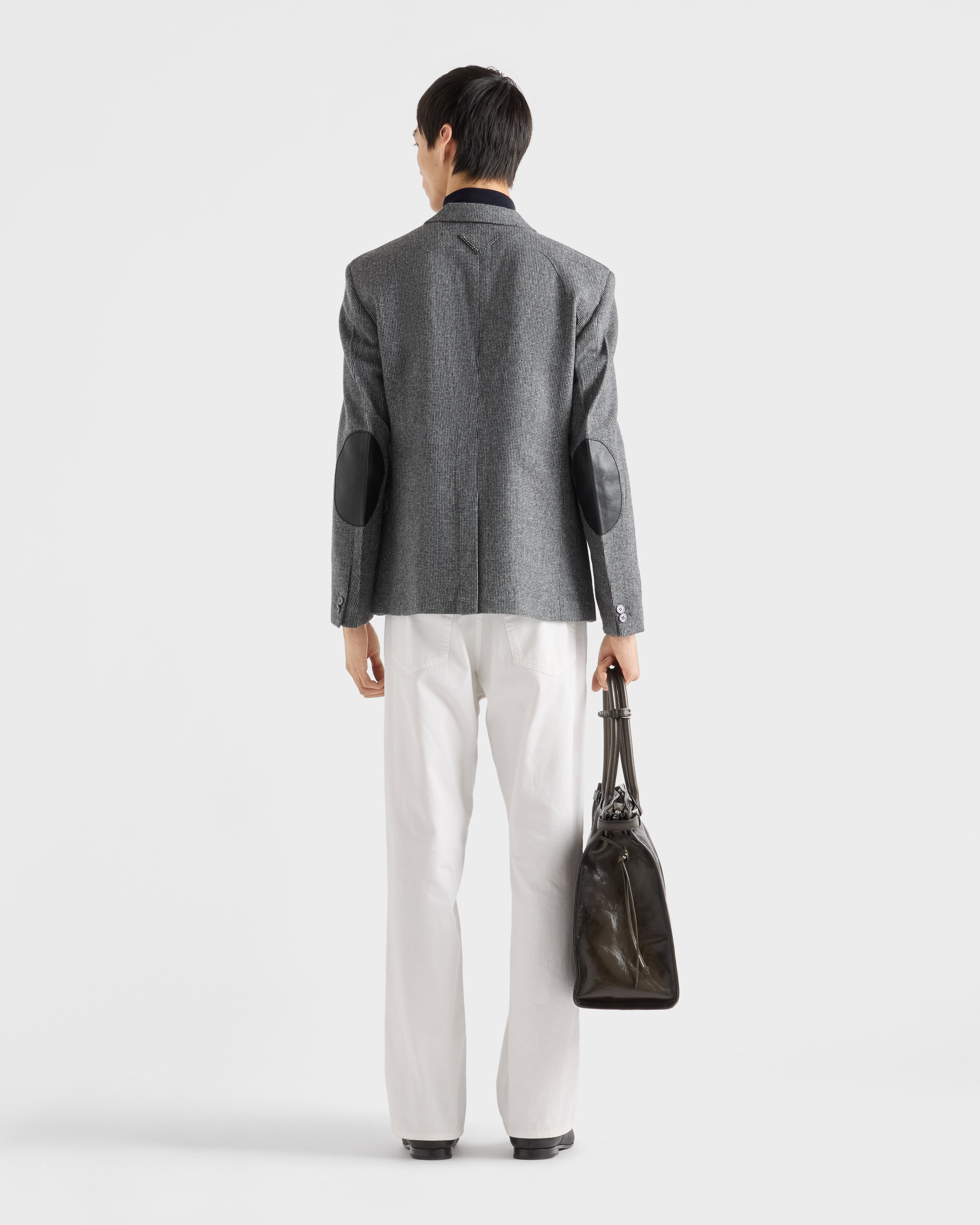 Five-pocket piqué pants