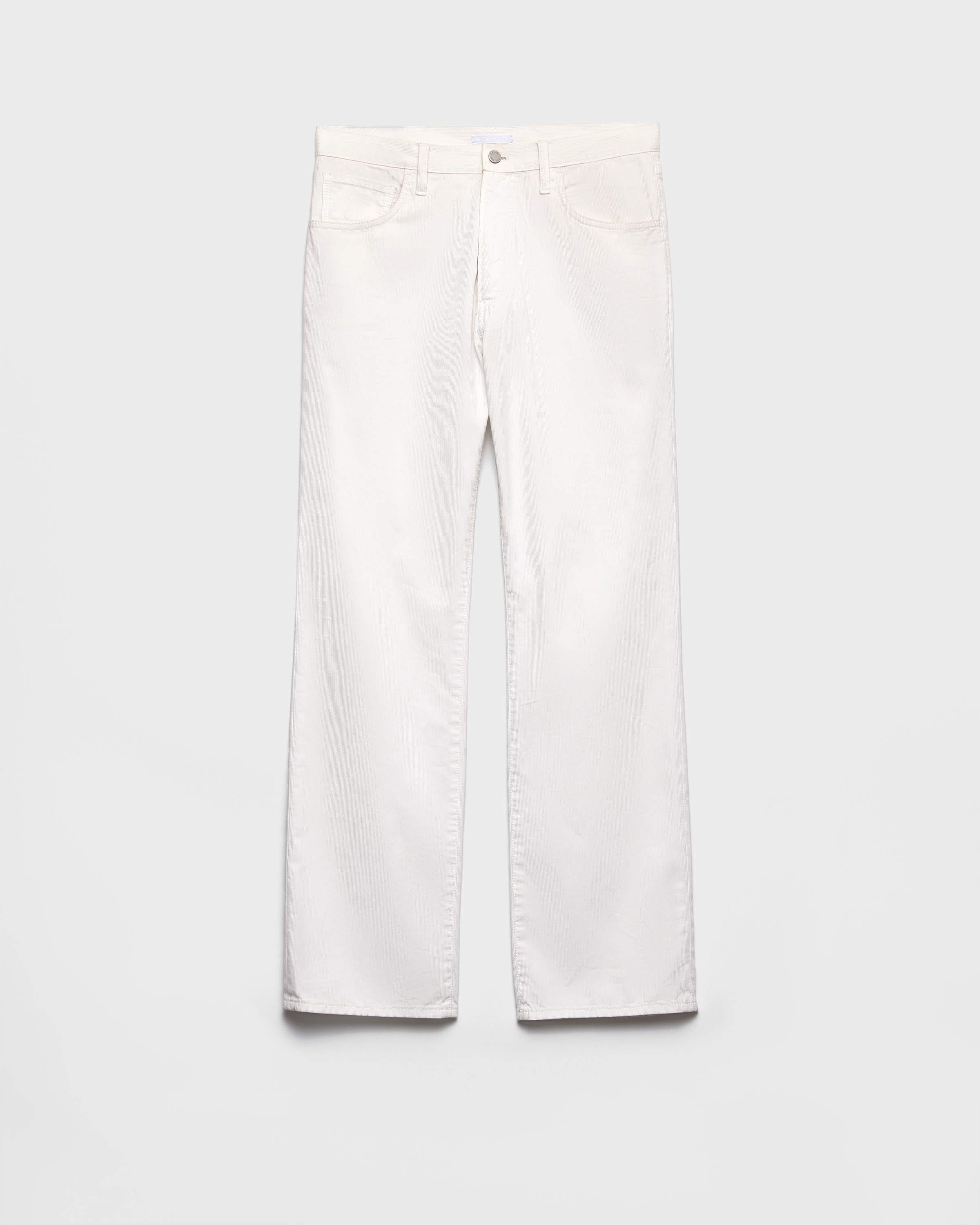 Five-pocket piqué pants