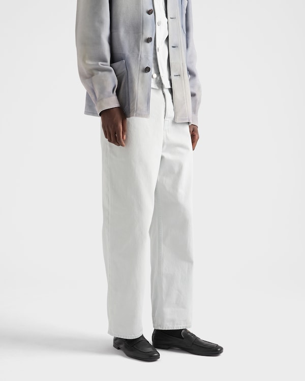 Regular bleached denim jeans - Sky Blue Regular bleached denim jeans - Sky Blue