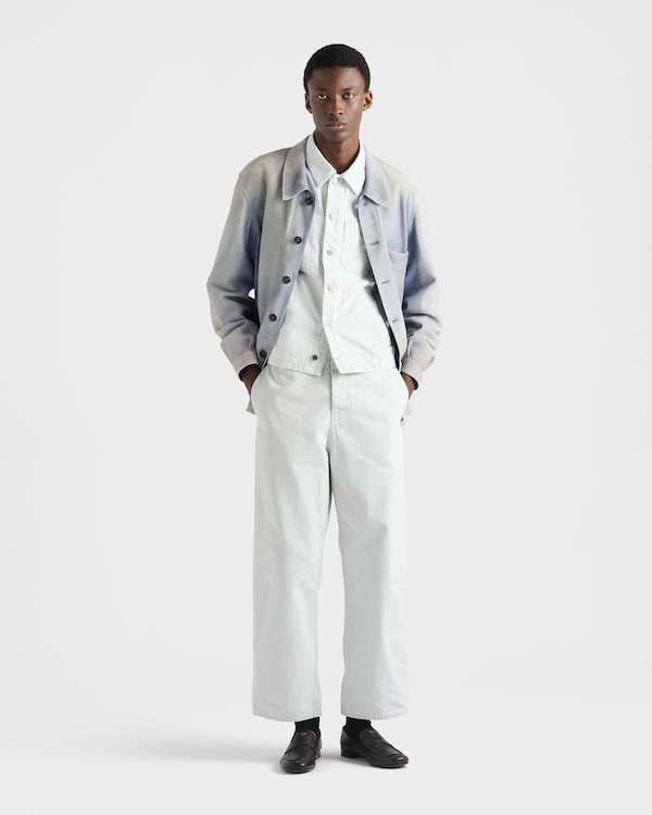 Regular bleached denim jeans - Sky Blue Regular bleached denim jeans - Sky Blue