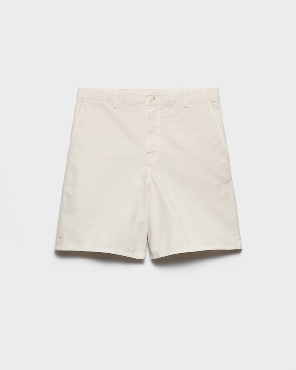 Twill Bermudas - Chalk Twill Bermudas - Chalk