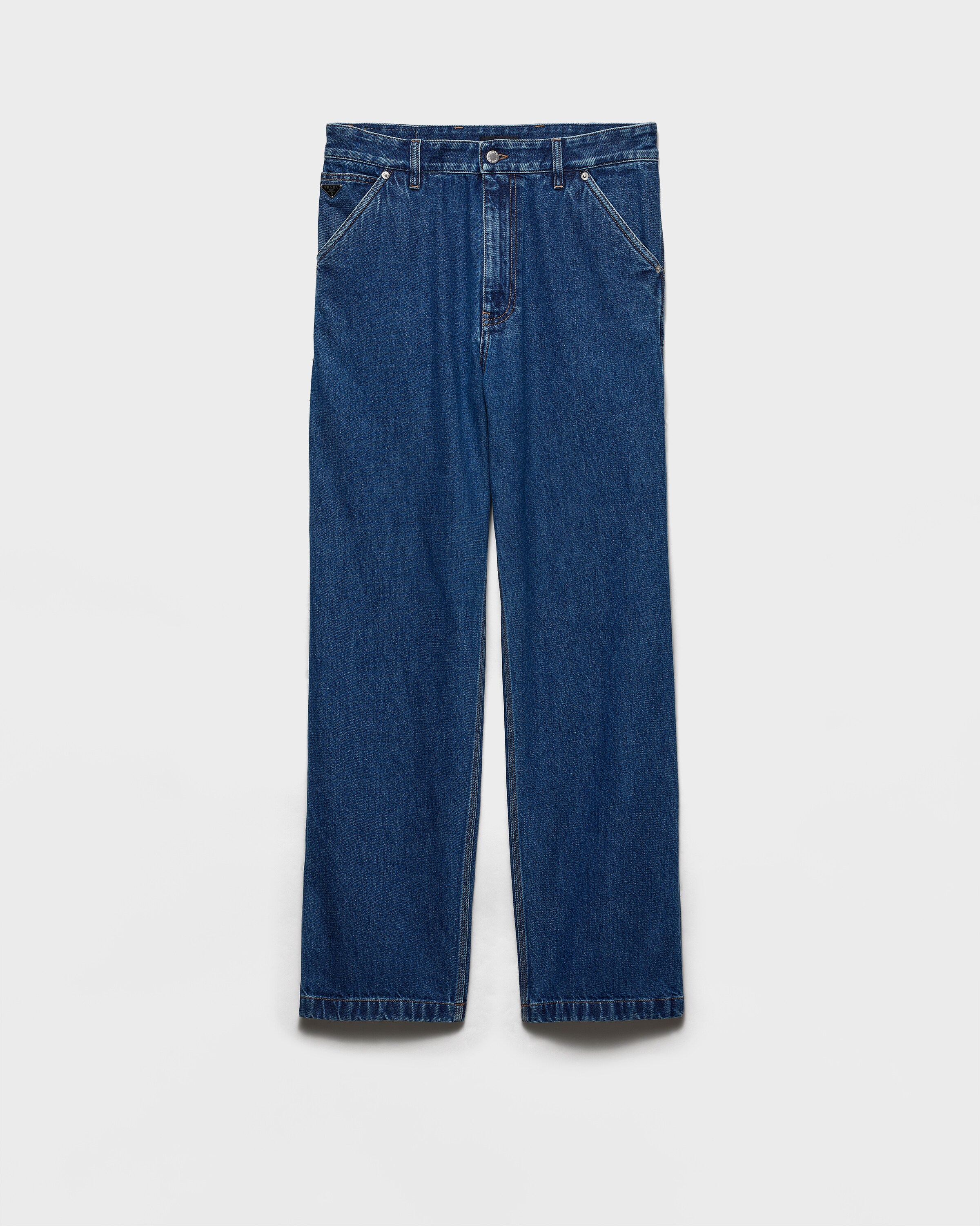 Prada Pantalones Vaqueros Ligeros, Hombre, Azul, Talla 50