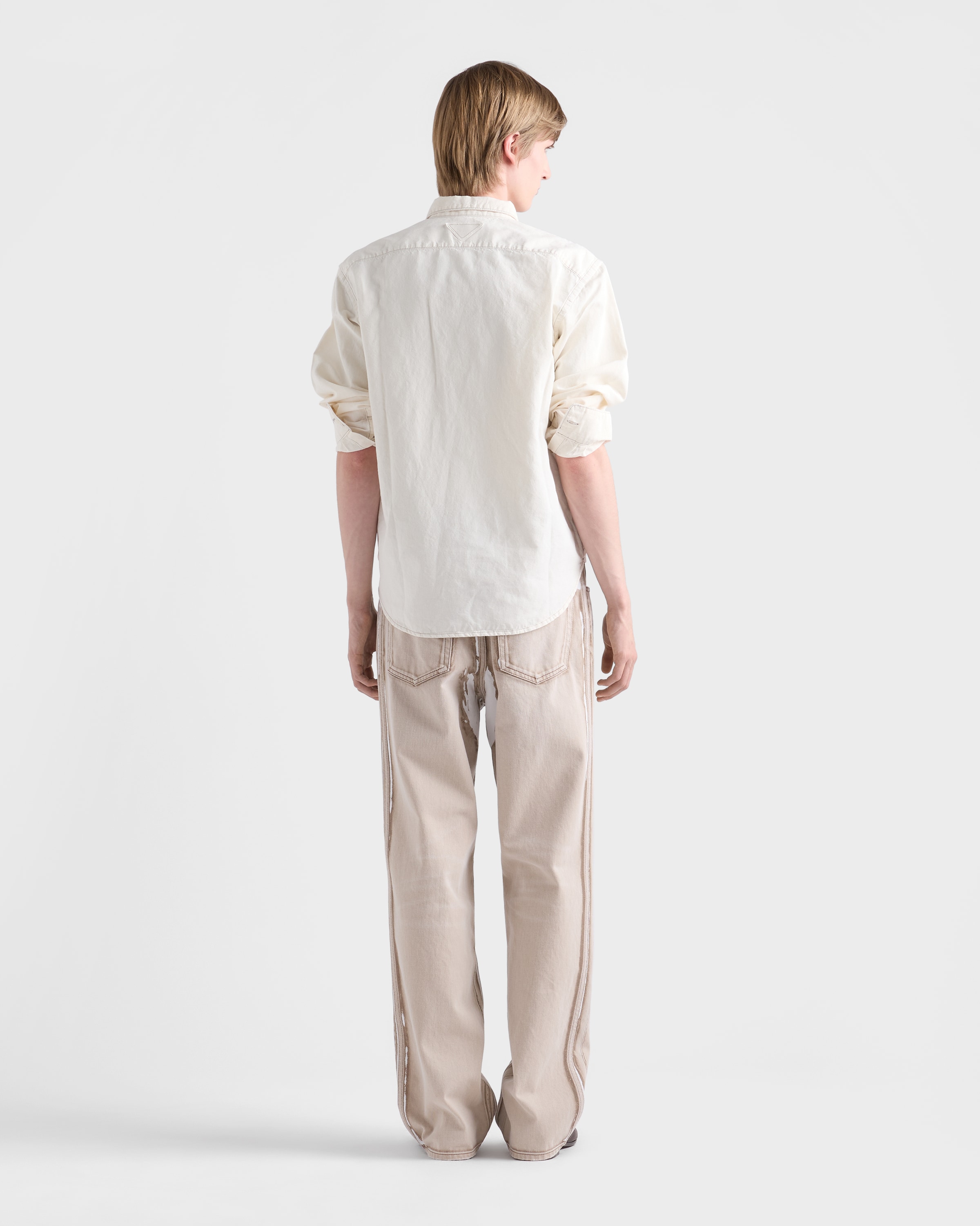 Caramel Bull denim five-pocket jeans | PRADA - Canada