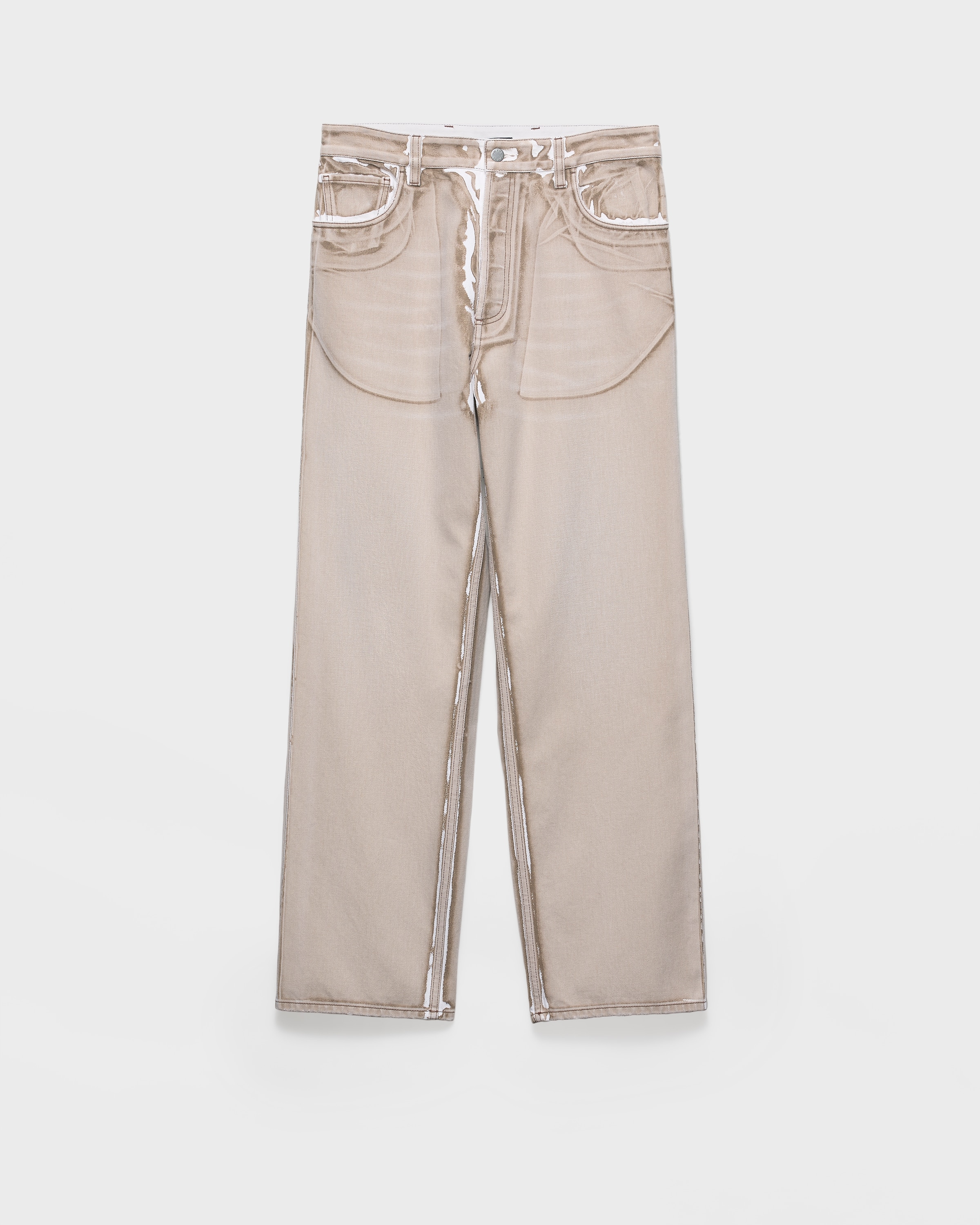 Prada Vaqueros De Bull Denim Con Cinco Bolsillos, Hombre, Caramelo, Talla 50