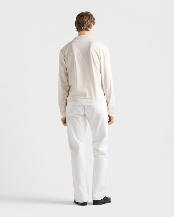 Jean cinq poches en vieux denim - Blanc Jean cinq poches en vieux denim - Blanc