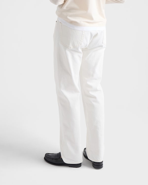 Jean cinq poches en vieux denim - Blanc Jean cinq poches en vieux denim - Blanc