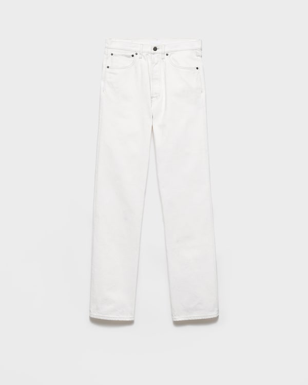 Jean cinq poches en vieux denim - Blanc Jean cinq poches en vieux denim - Blanc