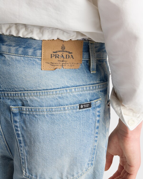Jean en denim délavé - Bleu Jean en denim délavé - Bleu