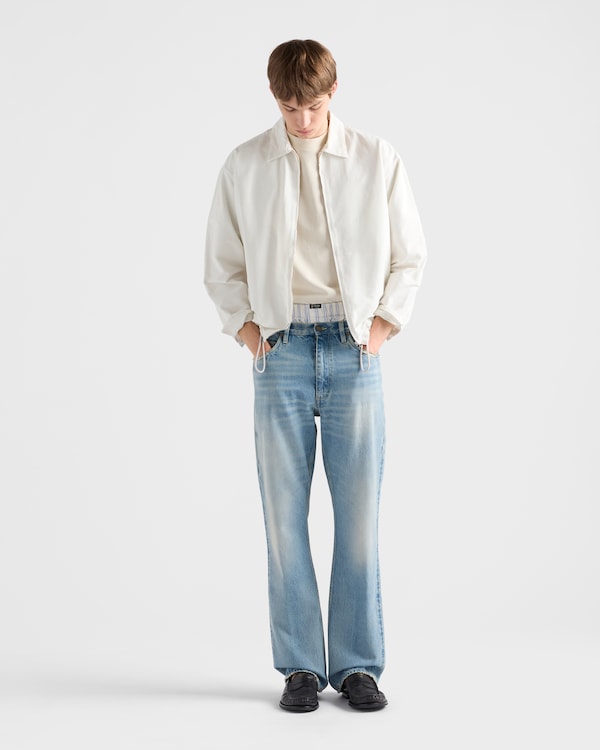 Jean en denim délavé - Bleu Jean en denim délavé - Bleu