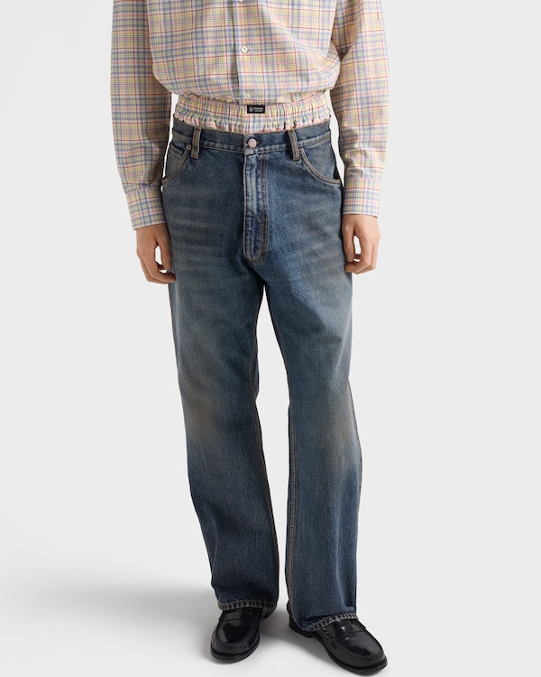 Five-pocket denim jeans - Navy Five-pocket denim jeans - Navy