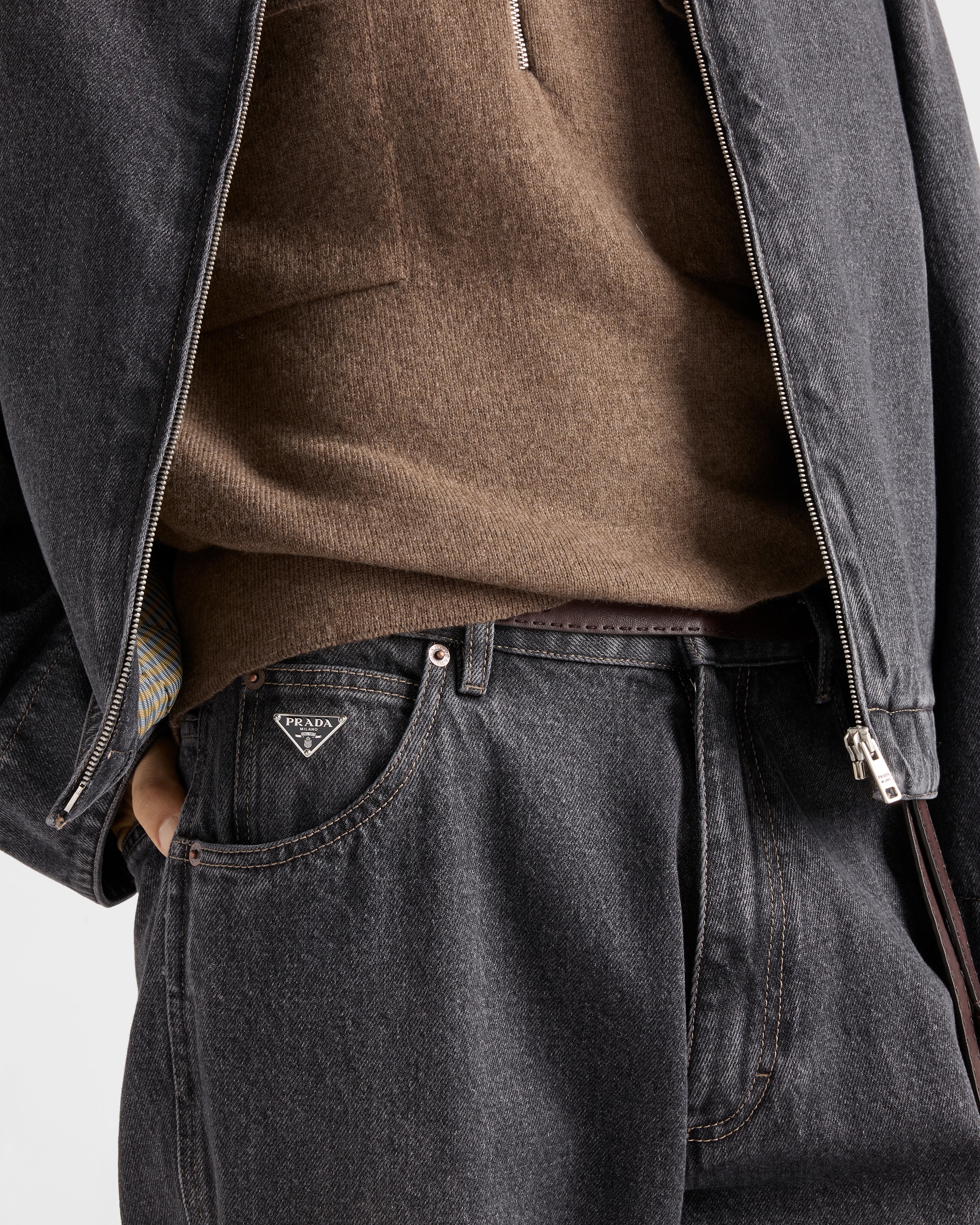 Black Five-pocket Denim Jeans | PRADA