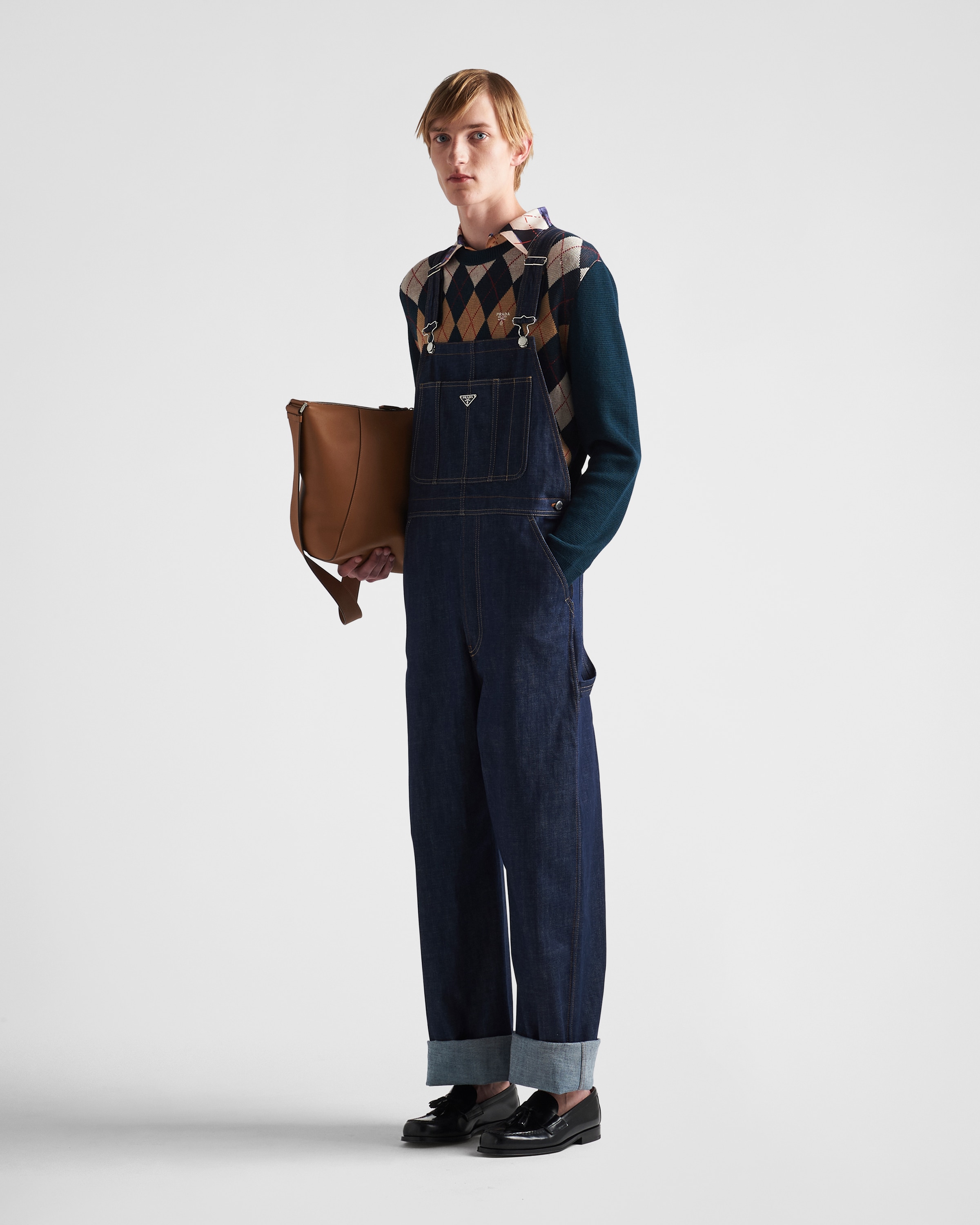 Navy Jumpsuit In Selvedge Denim PRADA