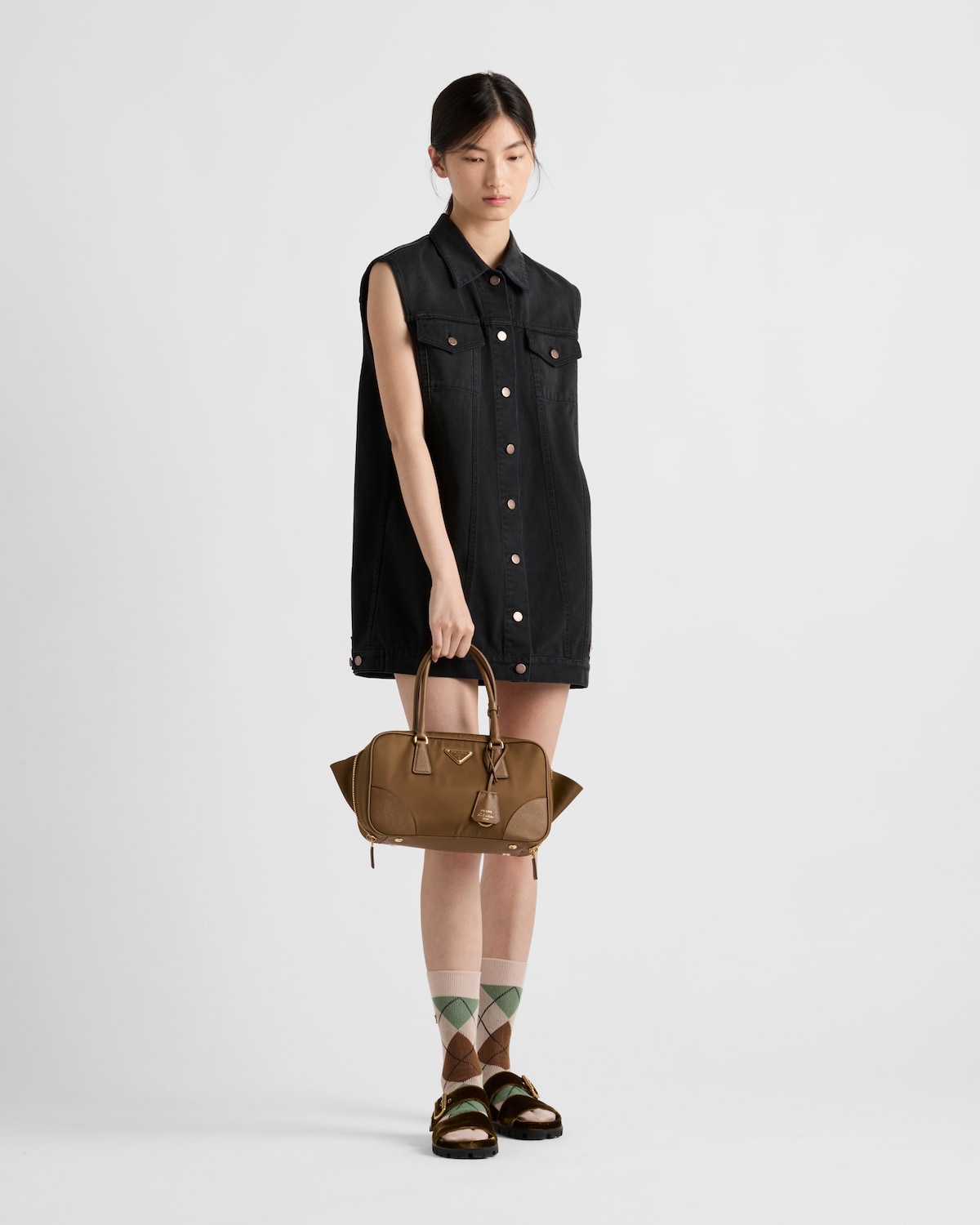 Prada Women Embroidered Cotton Mini Dres main image 1