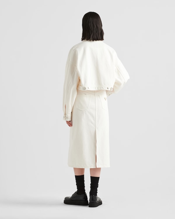 Denim blouson jacket Denim blouson jacket