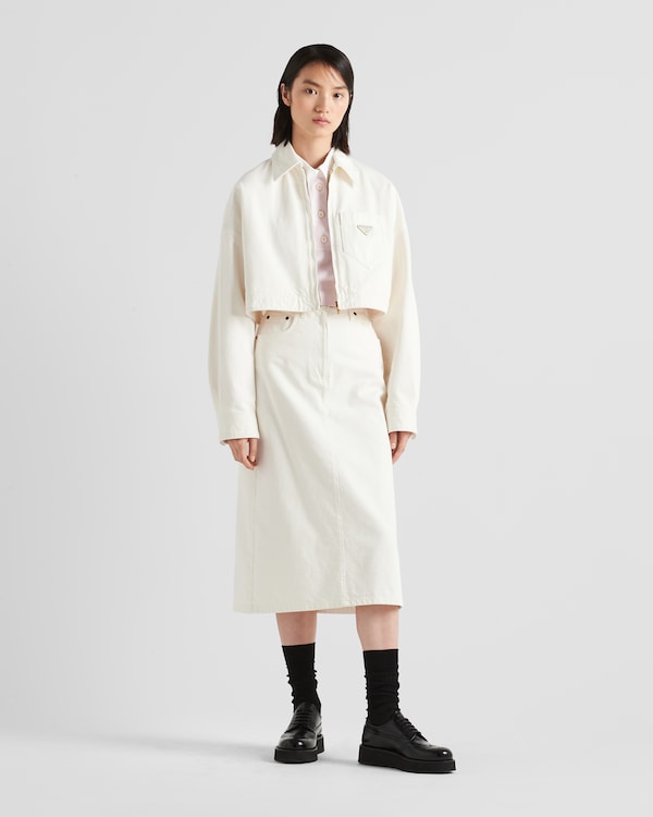 Denim blouson jacket Denim blouson jacket