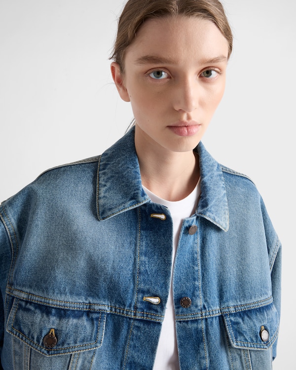 デニム ブルゾンジャケット デニム ブルゾンジャケット