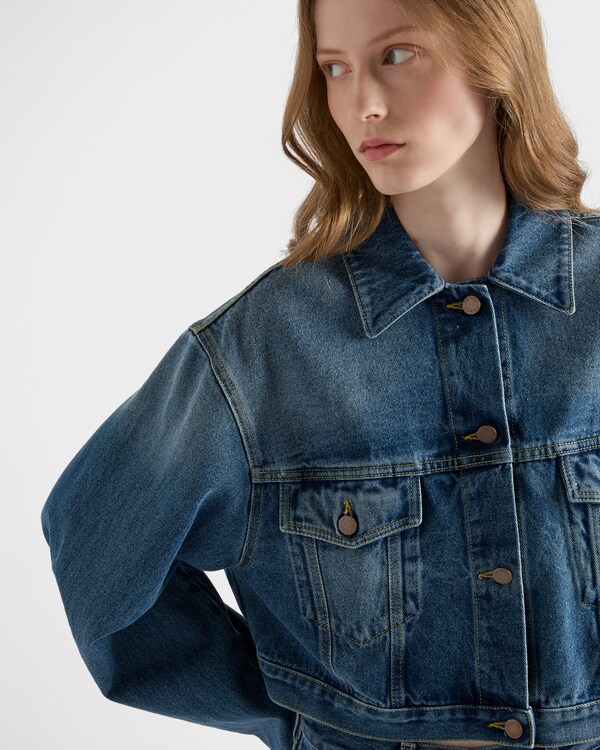 デニム ブルゾンジャケット デニム ブルゾンジャケット