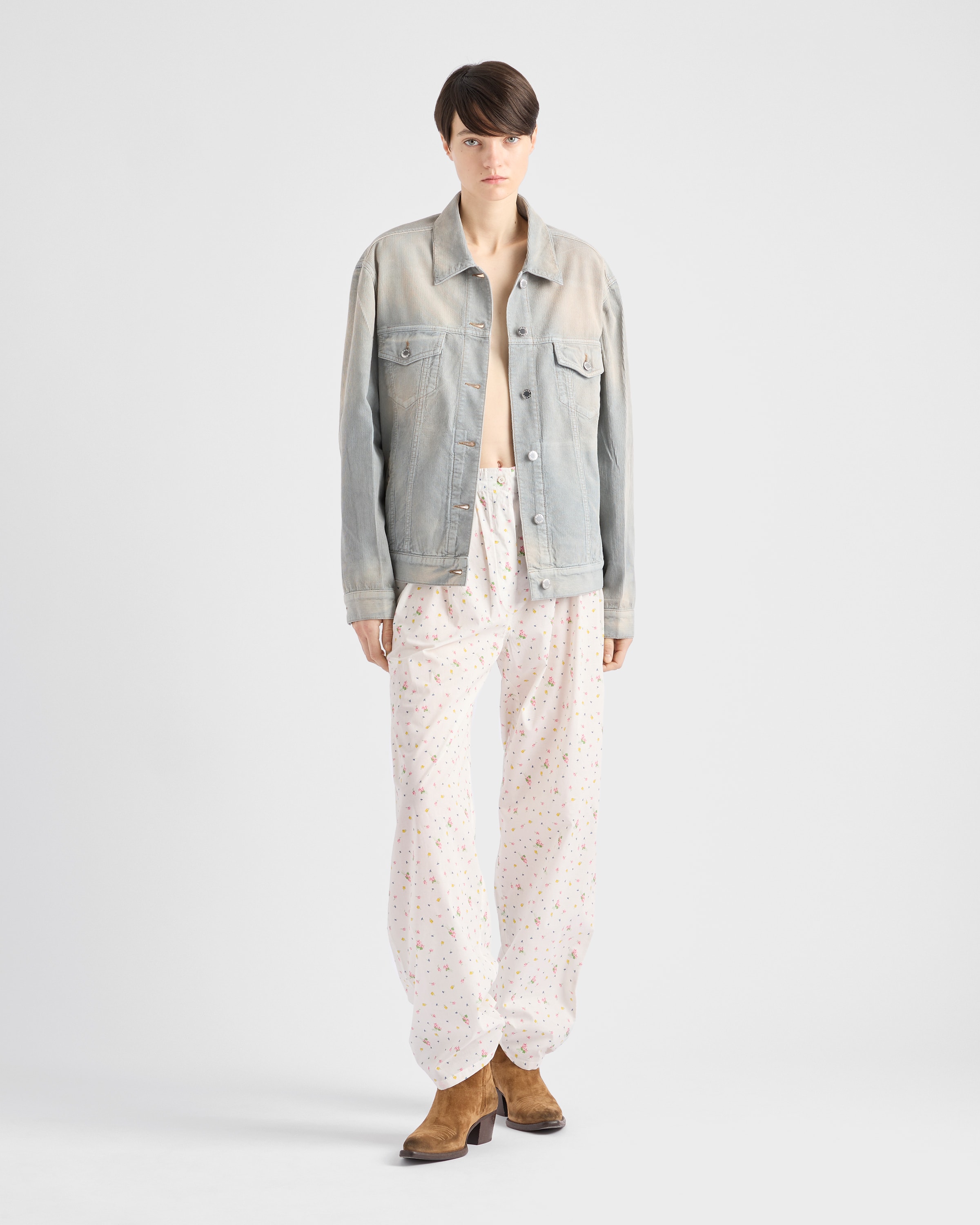 Prada Corduroy Blouson Jacket