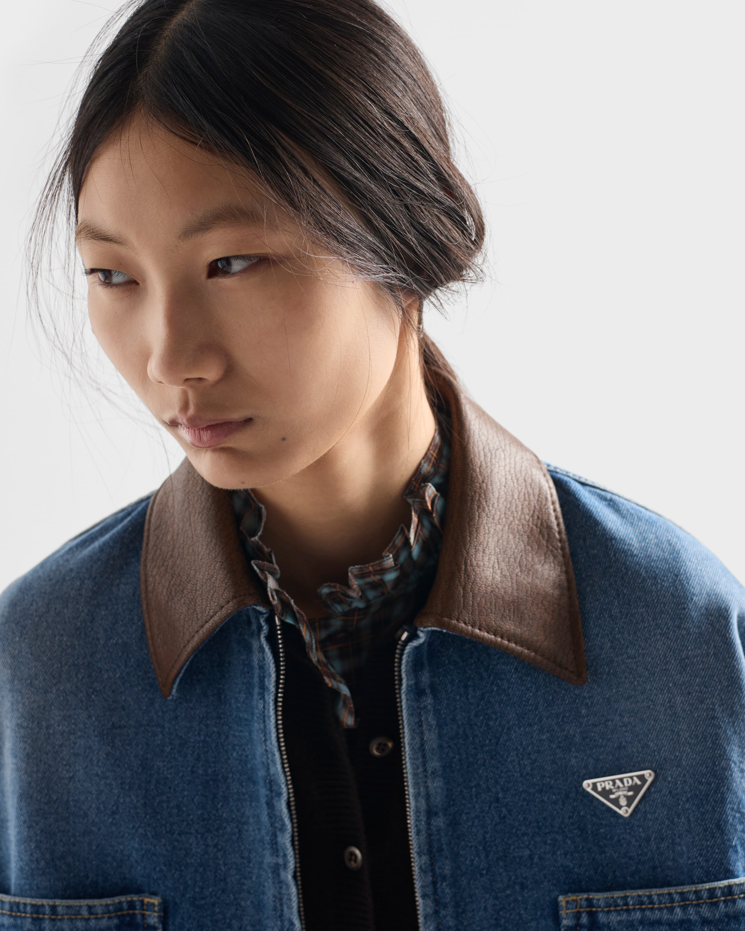 Prada Cropped Denim Jacket