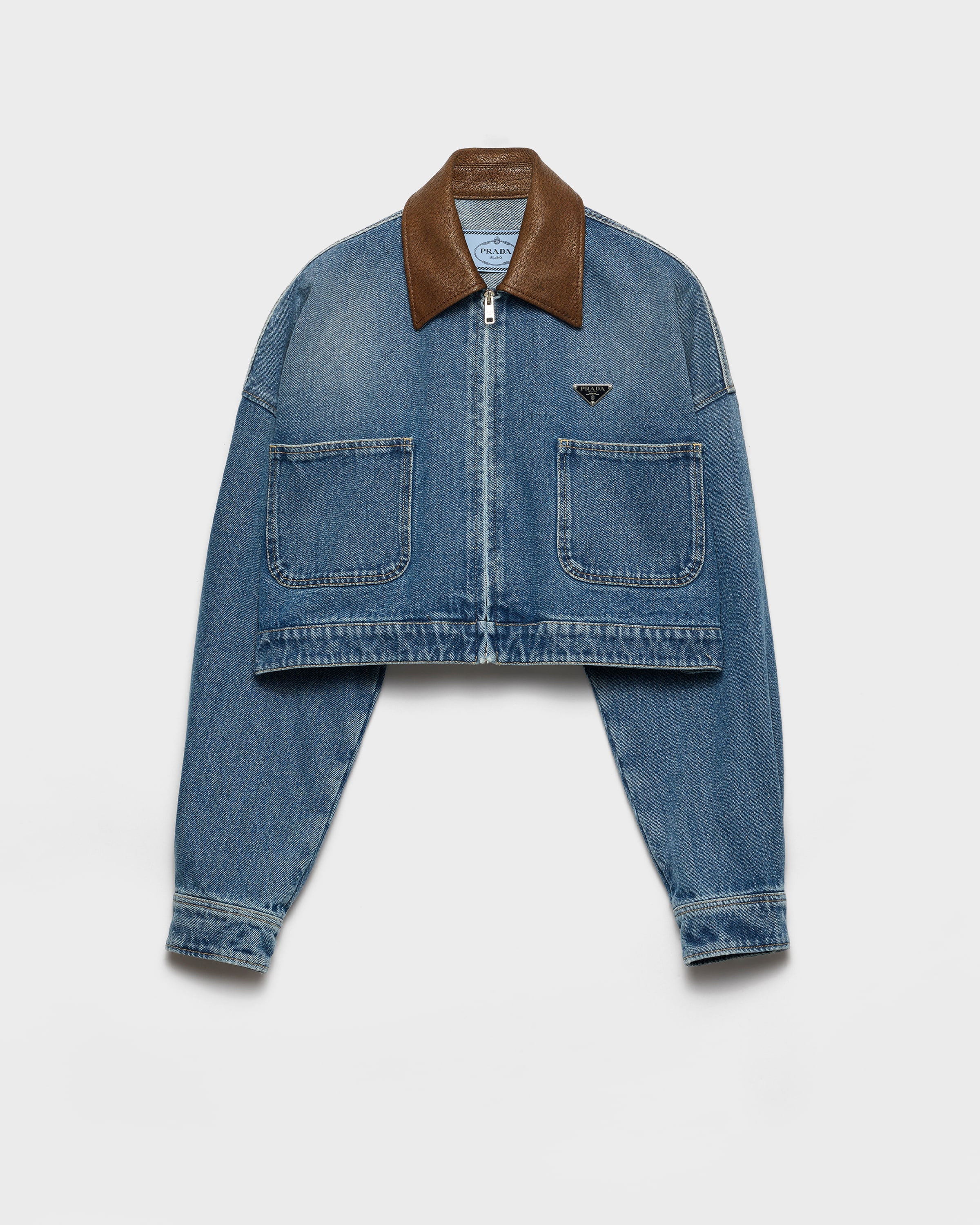 Prada Cropped Denim Jacket