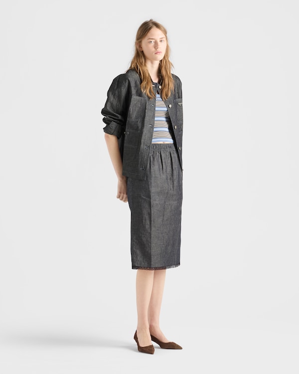 Chambray jacket - Navy Chambray jacket - Navy