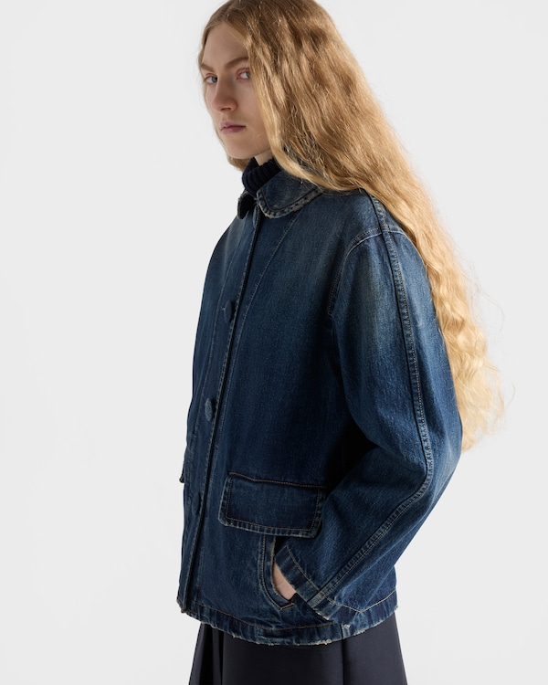 Blouson in denim washed Blouson in denim washed