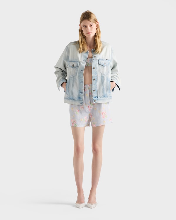 Blouson en denim - Bleu Clair Blouson en denim - Bleu Clair