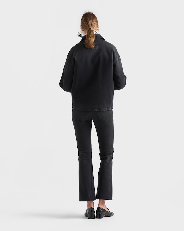 Black denim blouson jacket - Schwarz Black denim blouson jacket - Schwarz
