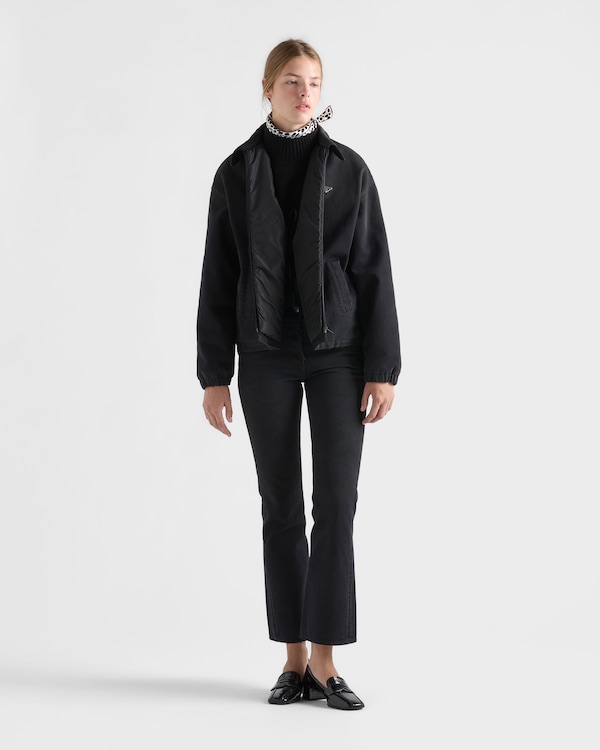 Black denim blouson jacket - Schwarz Black denim blouson jacket - Schwarz