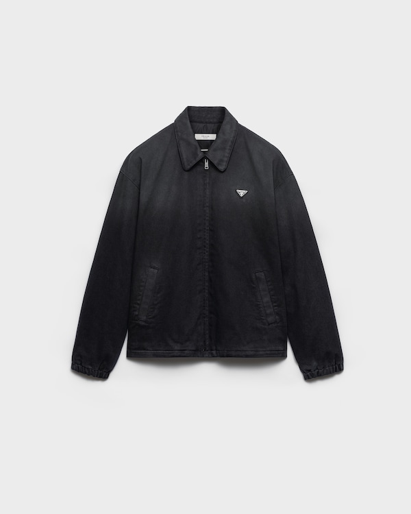 Black denim blouson jacket - Schwarz Black denim blouson jacket - Schwarz