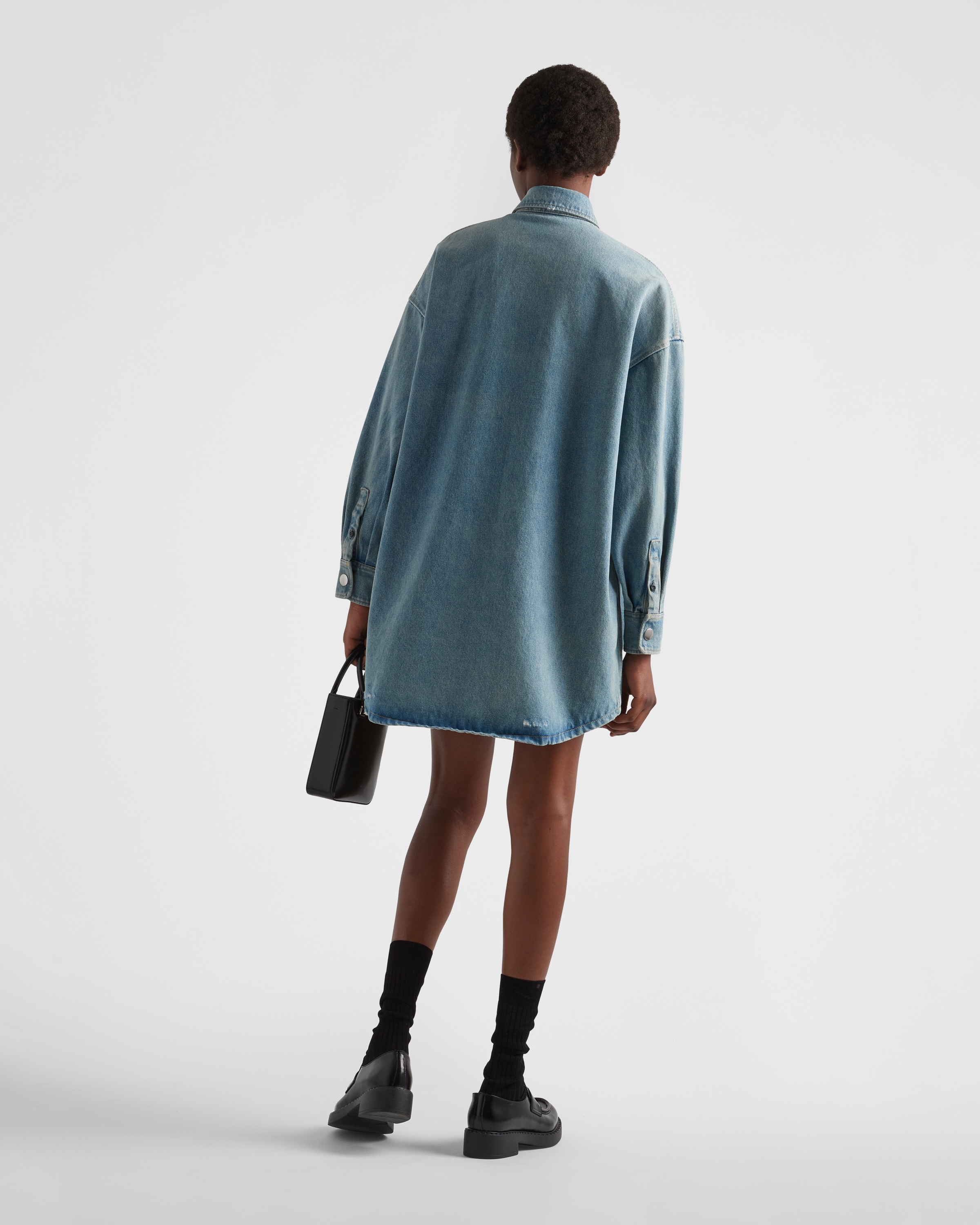 国内発送☆PRADA】オーガニックデニム ミニドレス ワンピース