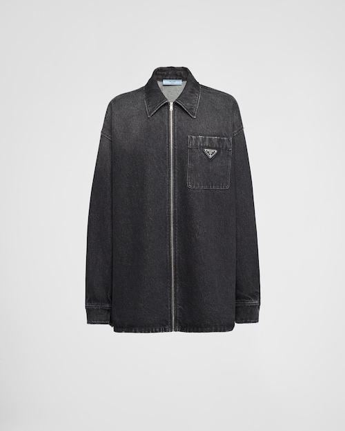 Black Denim shirt | Prada