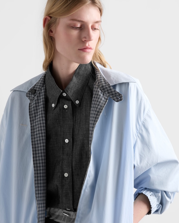 Short-sleeved chambray shirt - Navy Short-sleeved chambray shirt - Navy