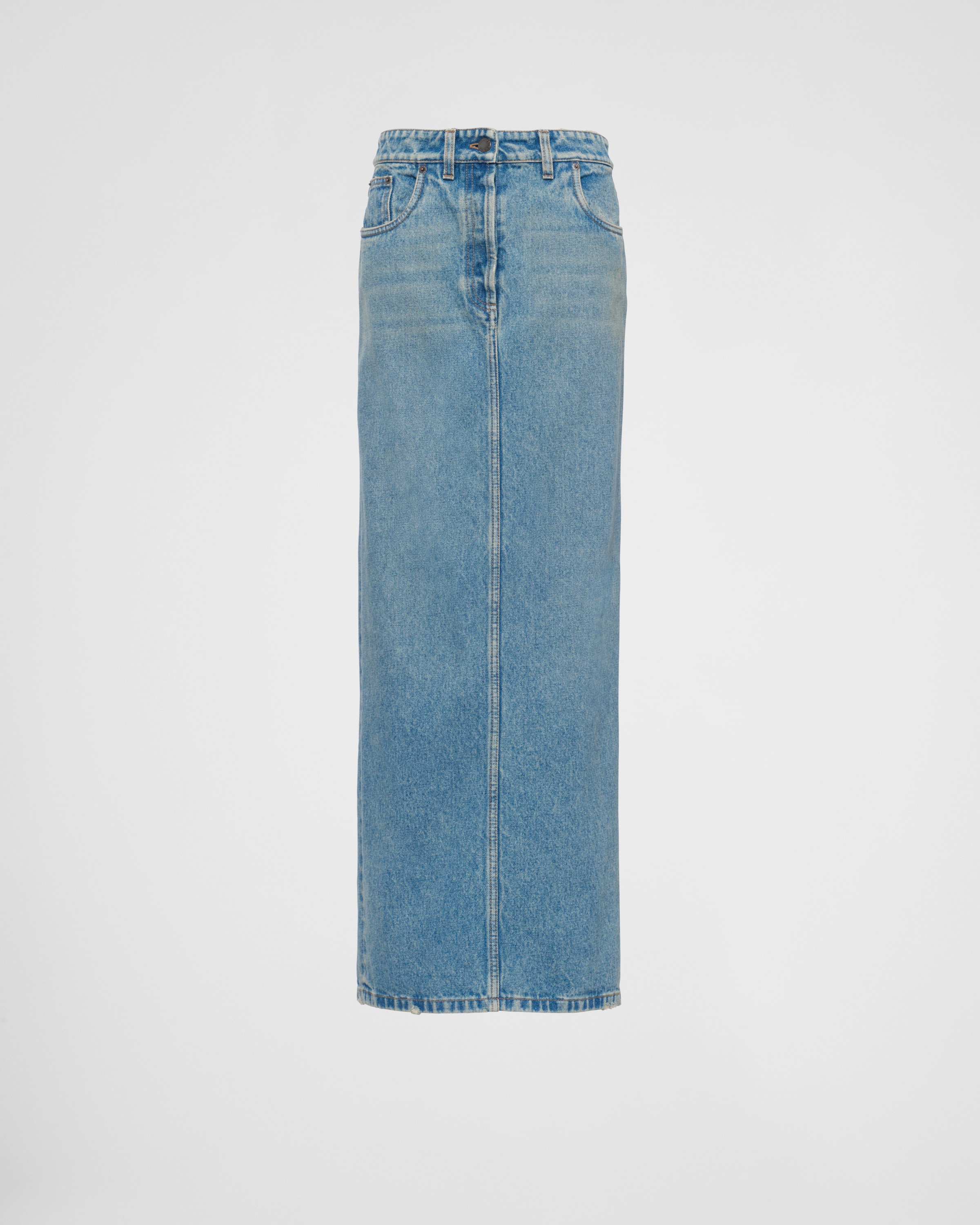 Prada denim sale skirt
