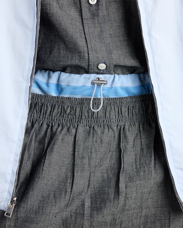 샴브레이 스커트 - 블루 샴브레이 스커트 - 블루