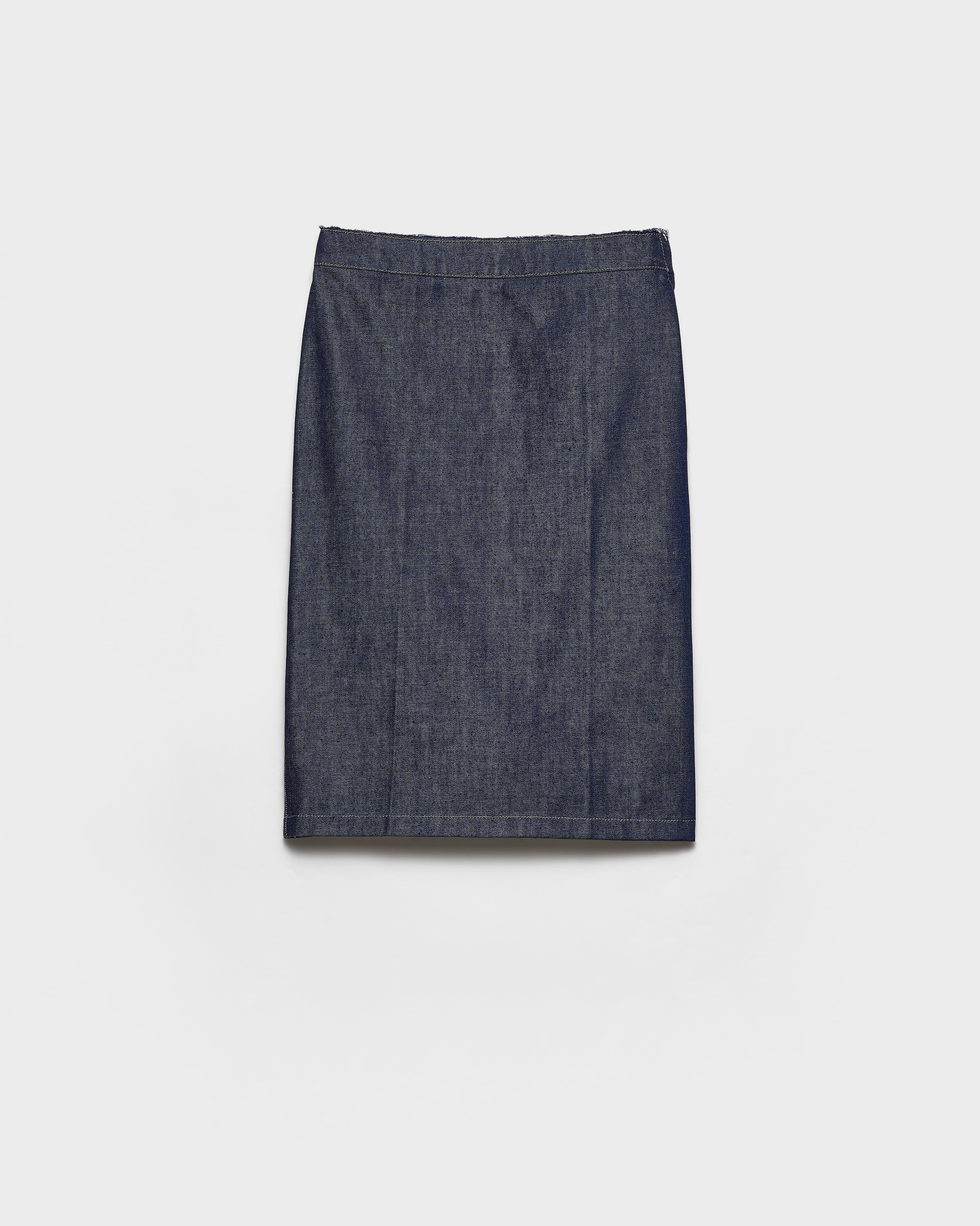 Denim pencil skirt