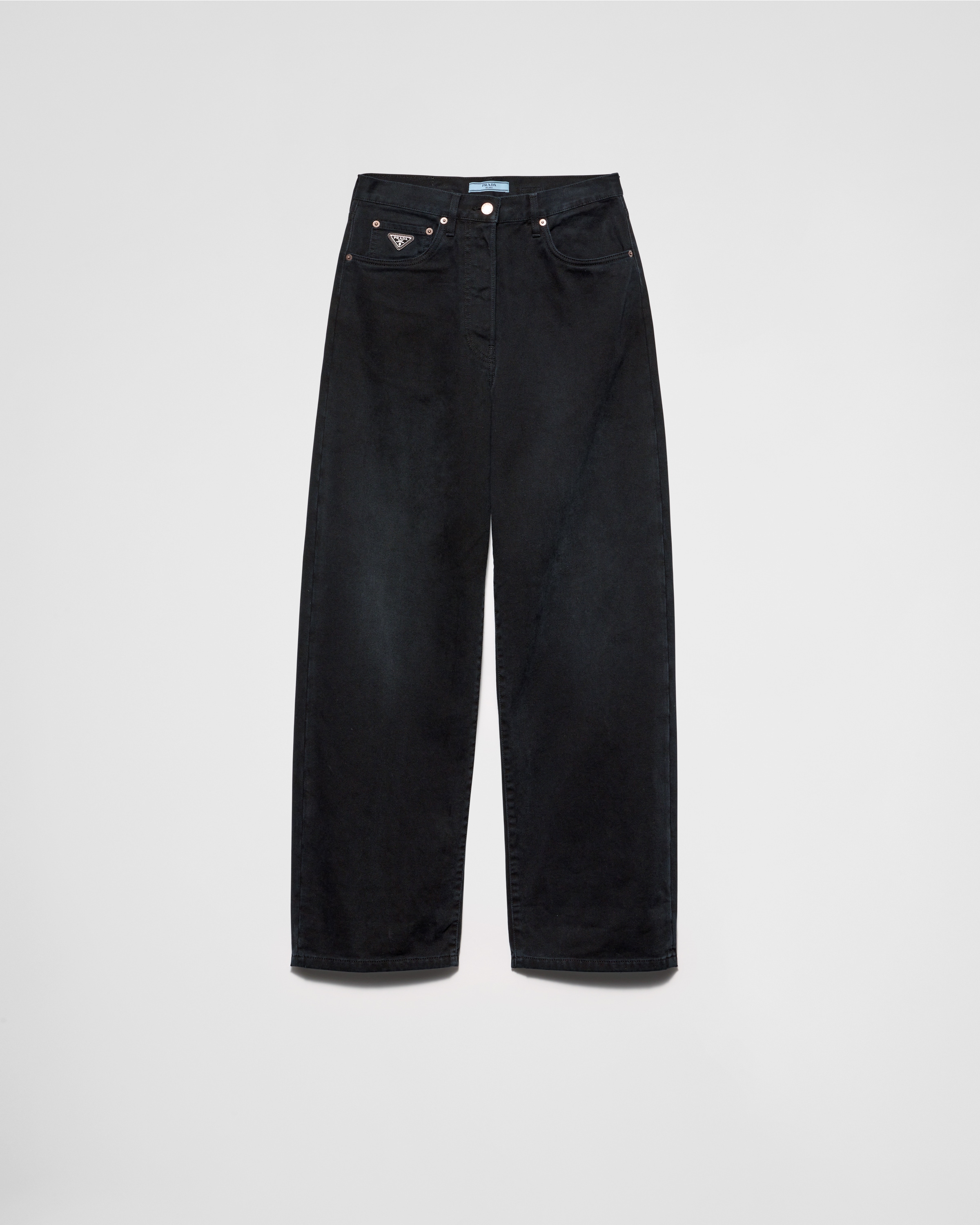Prada Jeans Mit Barrel Leg In Schwarz