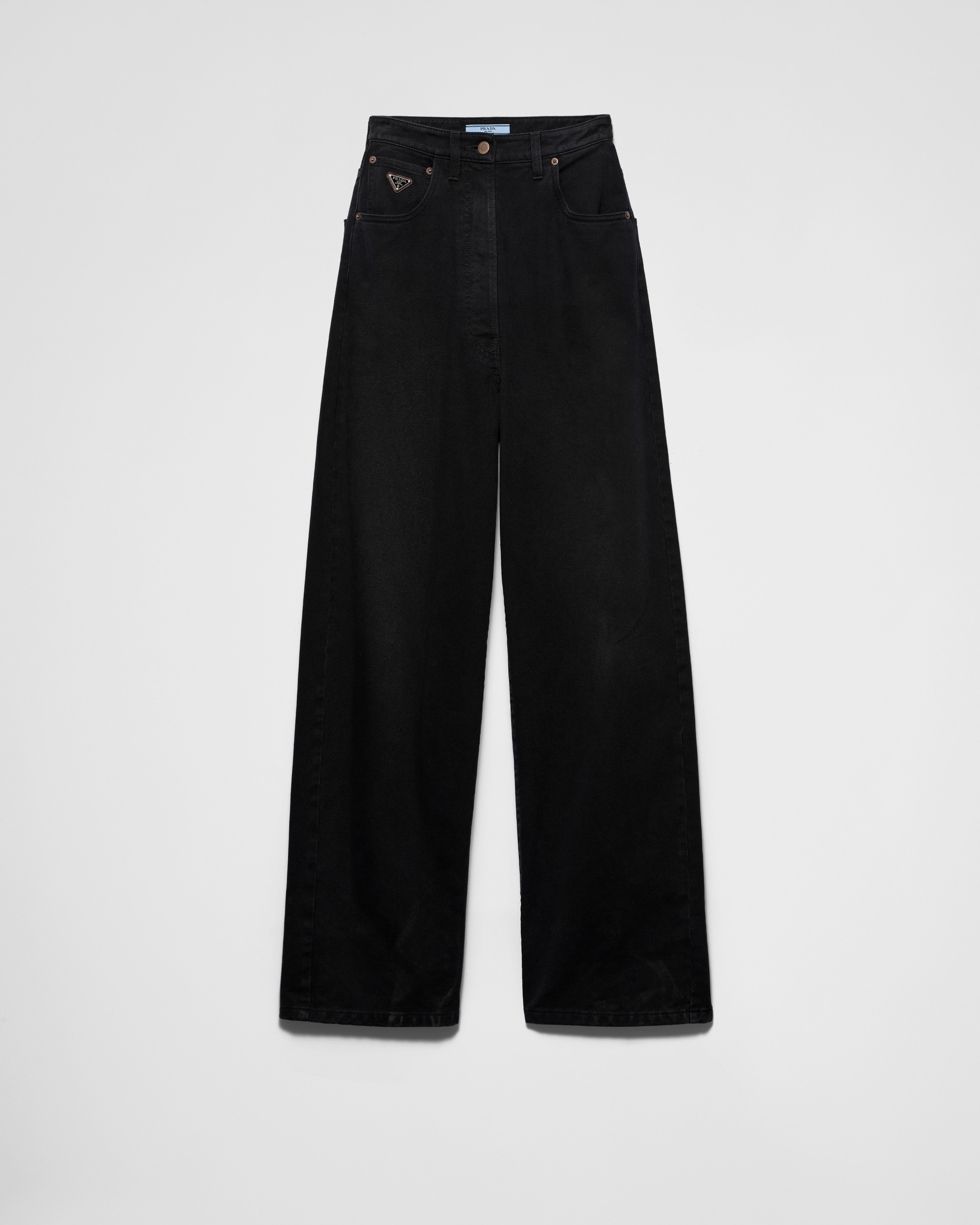 PRADA JEANS AUS DENIM MIT WEITEM BEIN