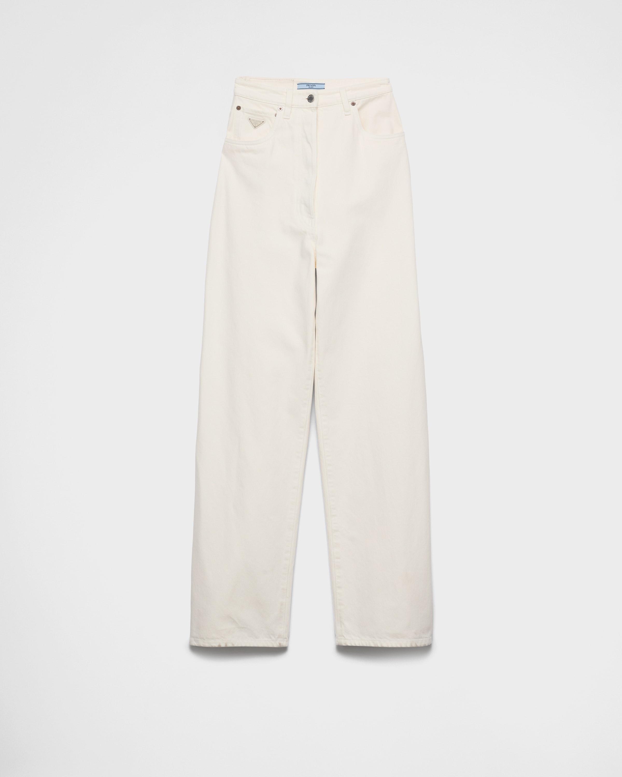 もらって嬉しい出産祝い White Wide-leg PRADA | jeans denim パンツ