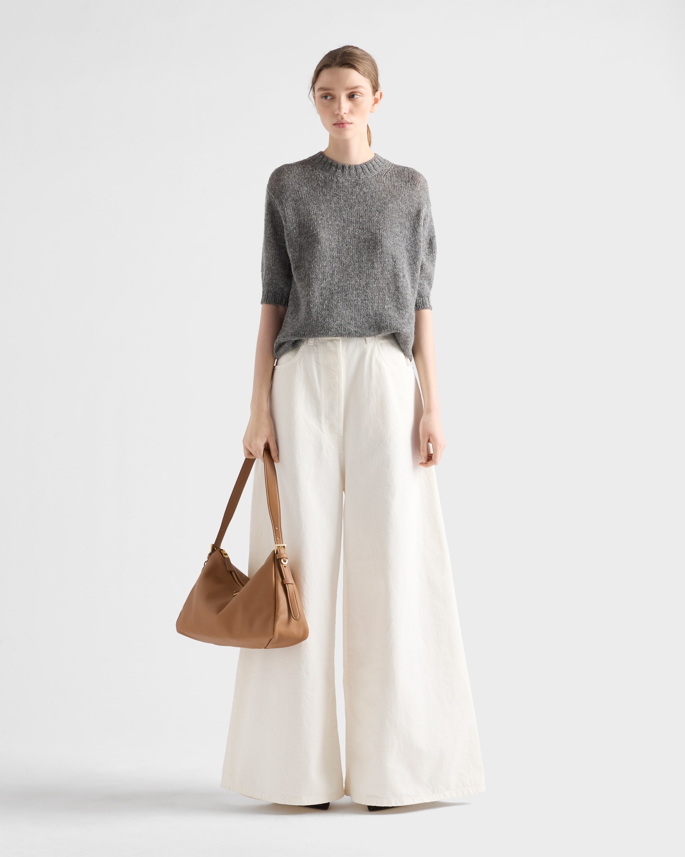 【VIP価格】PRADA Melange palazzo Pants Prada Mélange Palazzo Pants | italist