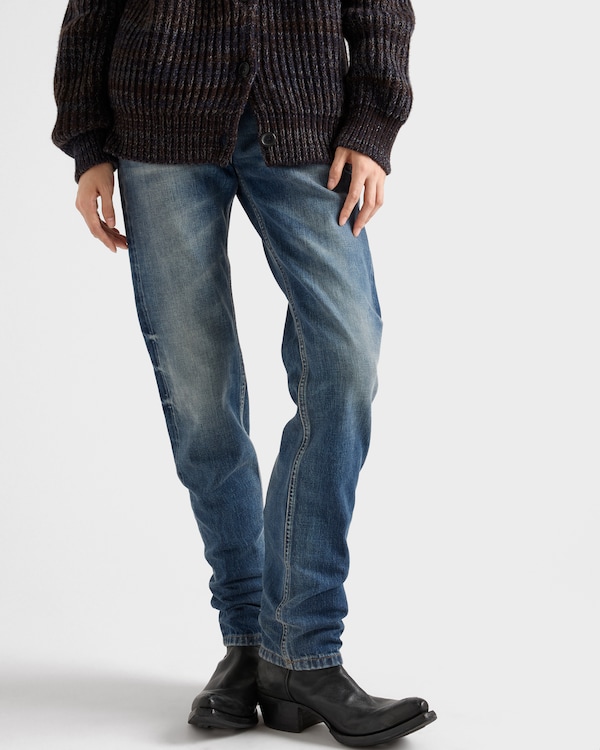 Tapered selvedge denim jeans - Navy Tapered selvedge denim jeans - Navy