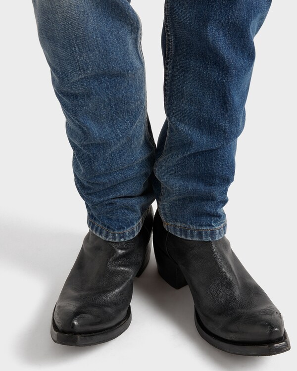 Tapered selvedge denim jeans - Navy Tapered selvedge denim jeans - Navy