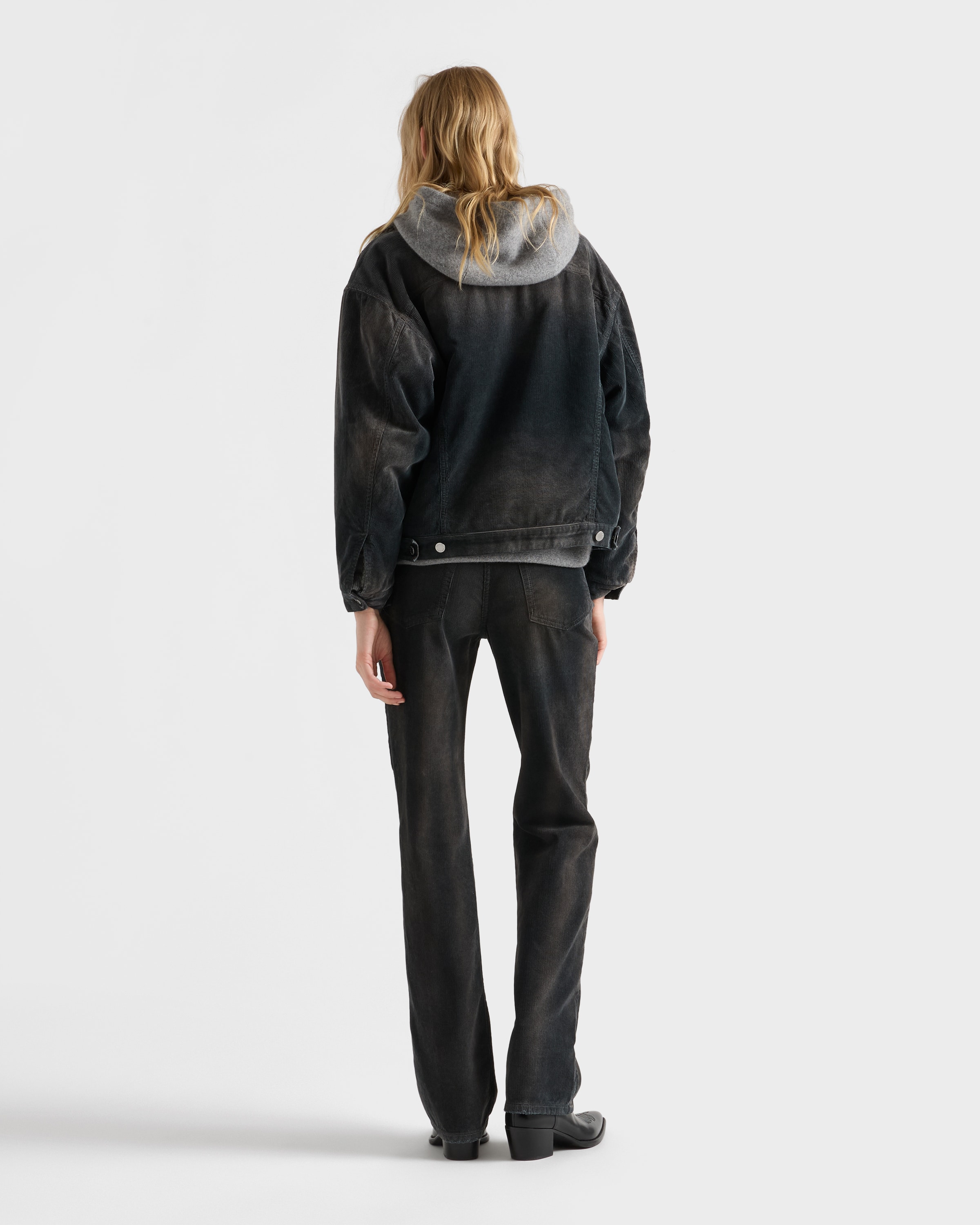 Corduroy five-pocket pants