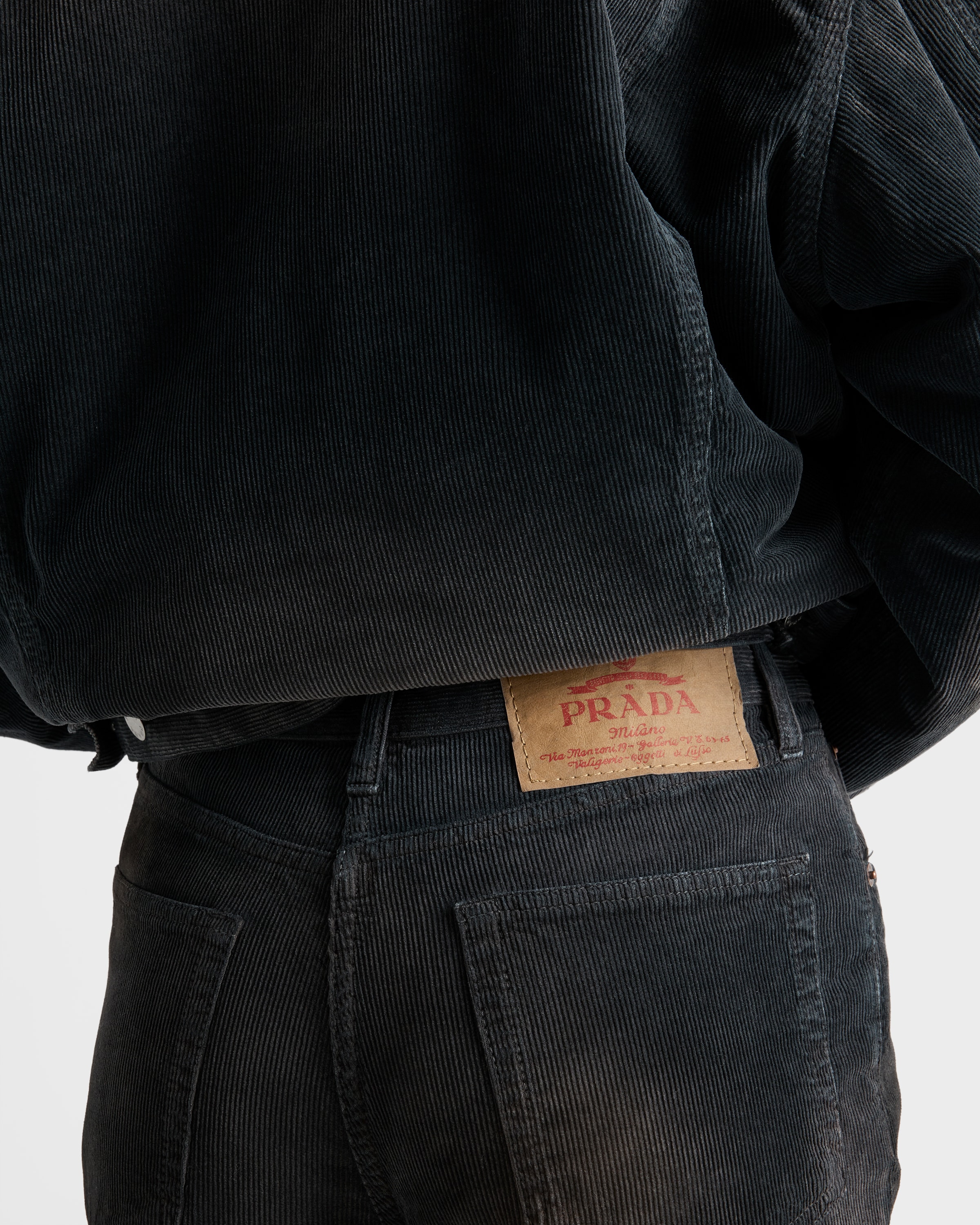 Corduroy five-pocket pants