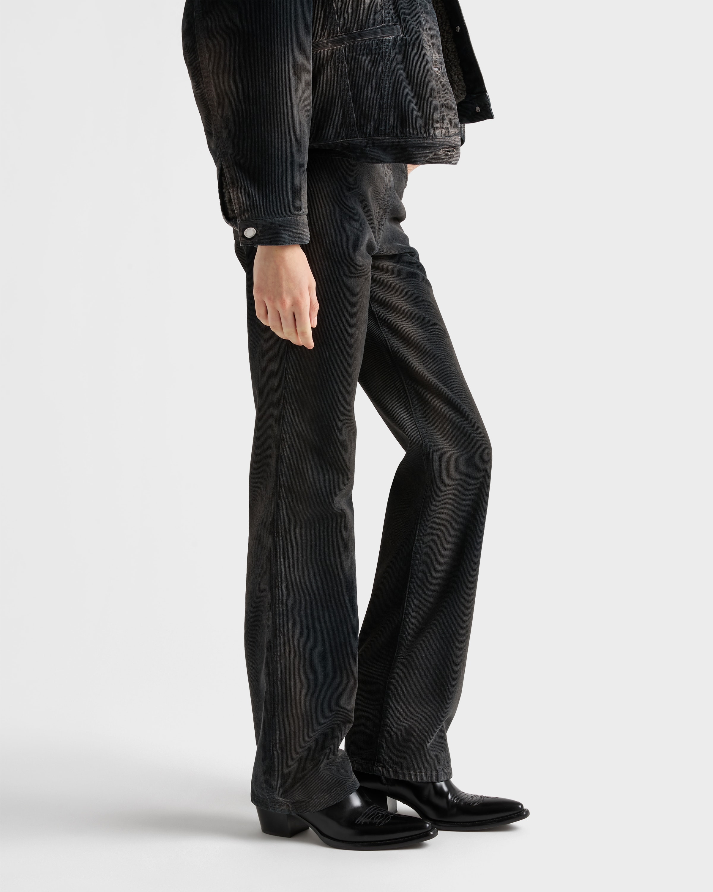 Corduroy five-pocket pants