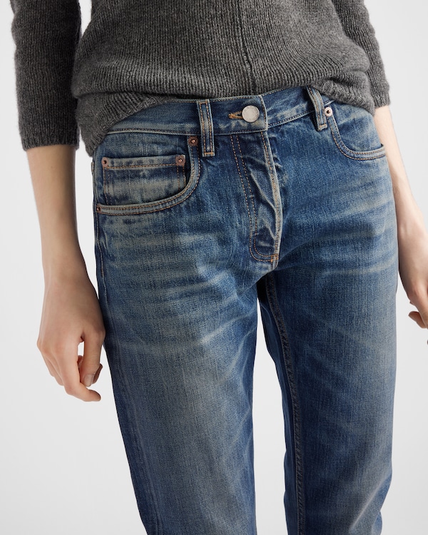 Slim-fit selvedge denim jeans - Navy Slim-fit selvedge denim jeans - Navy