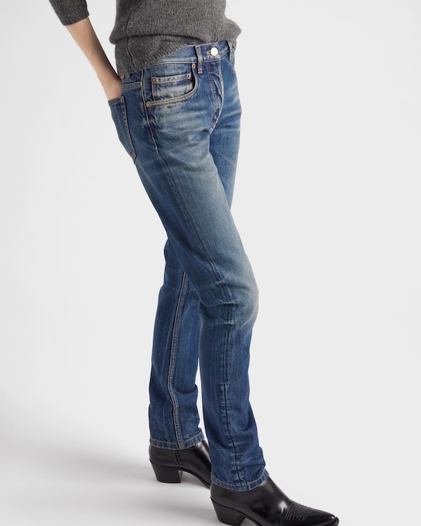 Slim-fit selvedge denim jeans - Navy Slim-fit selvedge denim jeans - Navy