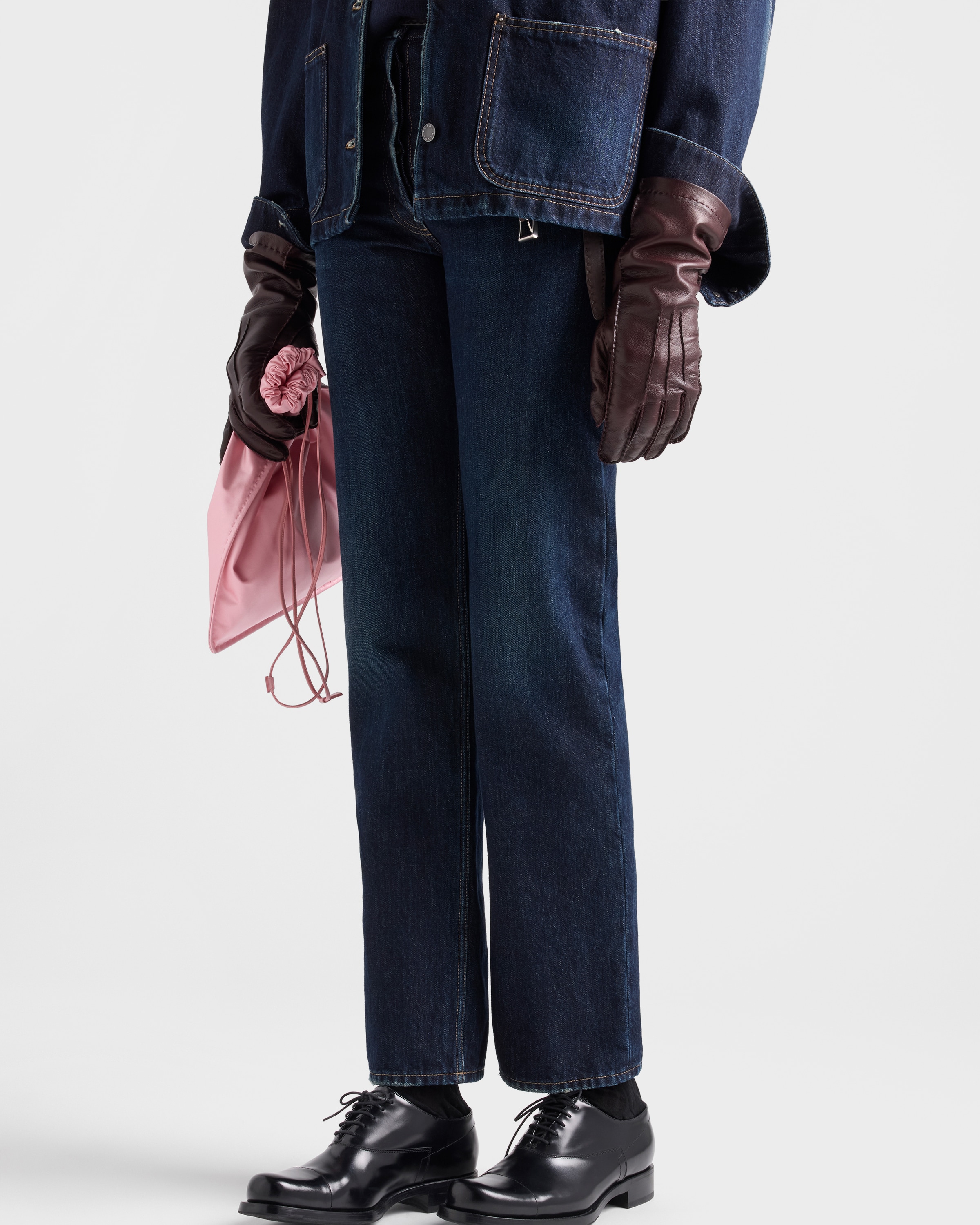 Navy Five-pocket Denim Jeans | PRADA - United States