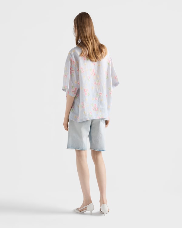 Bermuda en denim - Bleu Clair Bermuda en denim - Bleu Clair