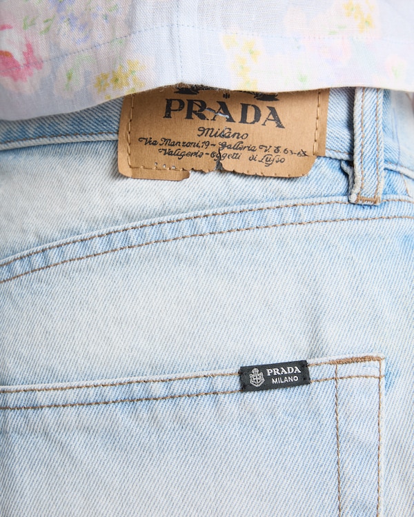Bermuda en denim - Bleu Clair Bermuda en denim - Bleu Clair